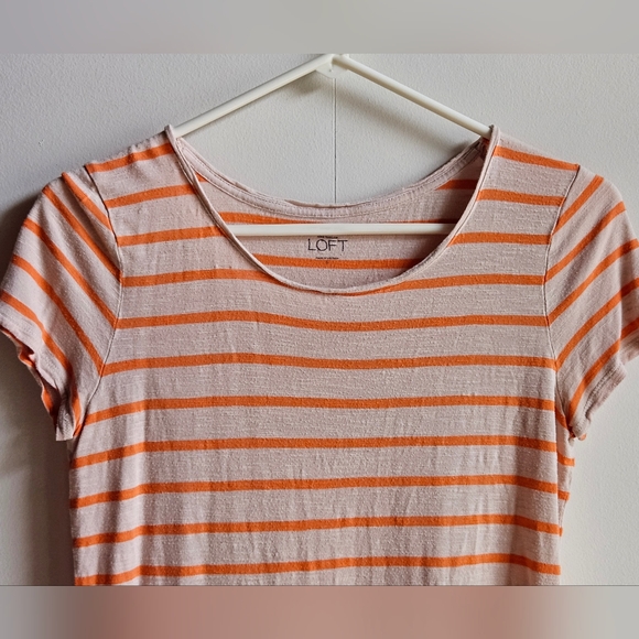 Loft Striped Short-Sleeve Tee in Women's S - Picture 7 of 10